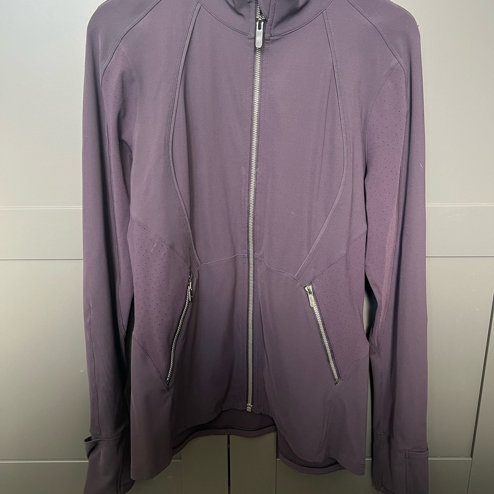 Lululemon athletica Full-Zip Long Sleeve Jacket- Plum- Sz 12